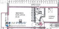 Grundriss - Komplett neu renovierte 2 Zi.-DG-Wohnung in bester Lage von Raubling- super vermietet mit 4,40 %!